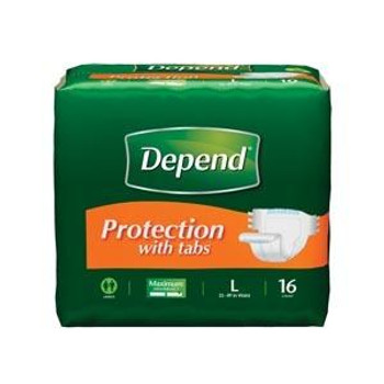 KIMBERLY-CLARK 35458 DEPEND OVERNITE BRIEFS