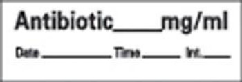 TIMEMED AN-35 ANESTHESIA DRUG SYRINGE TAPE LABELS