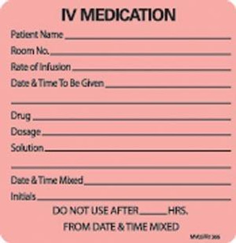 TIMEMED MV05FR1366 MEDVISION LABELS