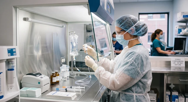 Pharmacy manager in sterile compounding lab