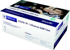 WELLlife COVID-19/Flu A&B Rapid Test Kit, CLIA Waived, 25/bx