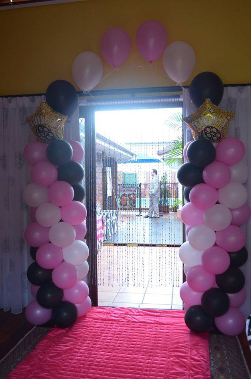 Pink Black White Floating Arch Jan S Flower Shoppe