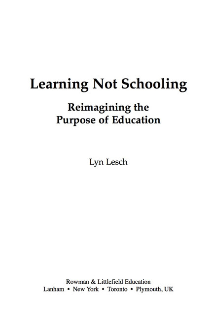 (PDF) Learning Not Schooling (PDF) Learning Not Schooling