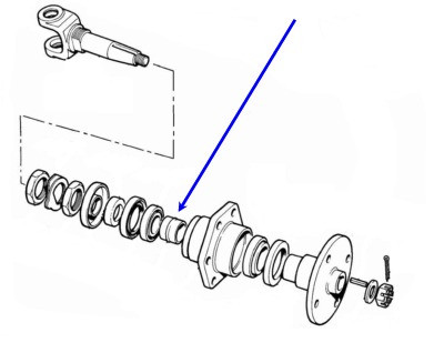 Spacer Collapsible TR4A IRS, TR6,138272