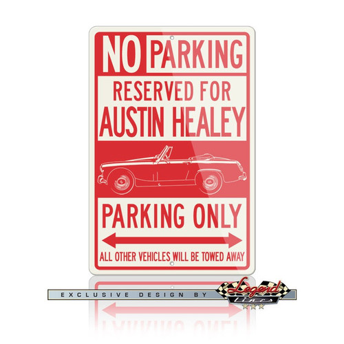 Austin Healey Sprite MKII MKIII Roadster Reserved Parking Only Sign