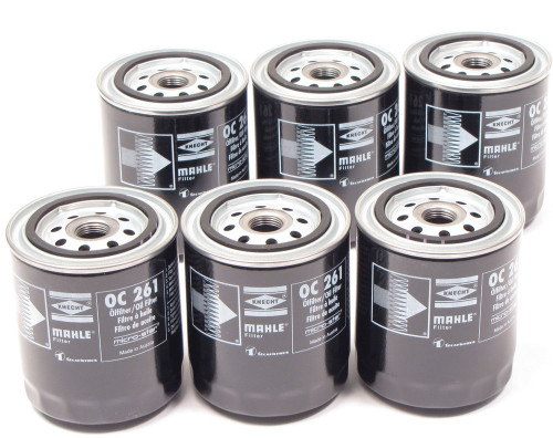 Oil Filter ERR3340, Short, Set Of 6 By Mahle, For Land Rover Discovery I, Discovery Series II, Range Rover Classic, Range Rover P38, And Defender (See Fitment Years) (ERR3340X)