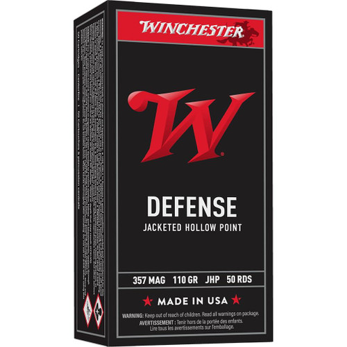 Winchester USA Handgun Ammunition .357 Mag 110 gr JHP 100 ct