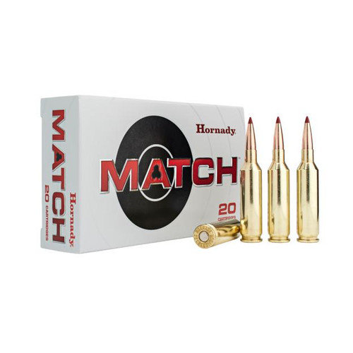 Hornady ELD Match Rifle Ammunition 25 Creedmoor 134gr PT 2800 fps 100rds