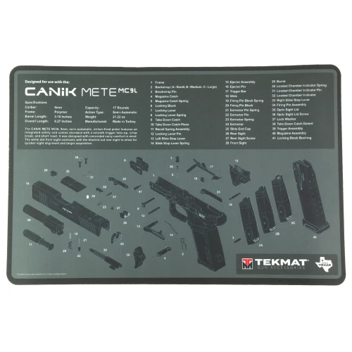 TEKMAT CANIK MC9L GUN CLEANING MAT