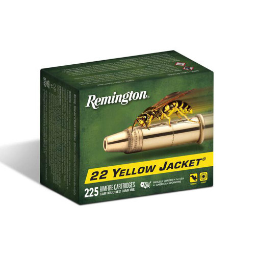 Remington Yellow Jacket Rimfire Ammunition .22 LR 33gr HP 1500 fps 900rds