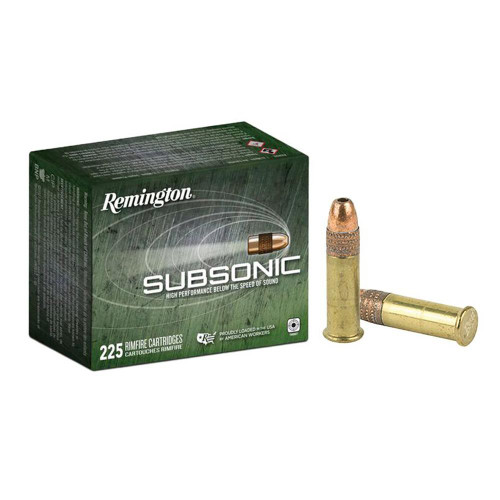 Remington Subsonic Rimfire Ammunition .22 LR 40 gr. HP 1050 fps 900rds