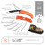 Outdoor Edge RazorPro G Saw Combo Hunting Knife & Folding Saw 3-1/2" Drop Point Blade Orange