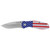 Kershaw Blur Folding Knife 3-2/5" Drop Point Blade USA Flag