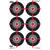 Birchwood Casey Dirty Bird 12"x18" Splatter Target Multiple Bull's Eye 100/ct