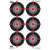 Birchwood Casey Dirty Bird 12"x18" Splatter Target Multiple Bull's Eye 100/ct