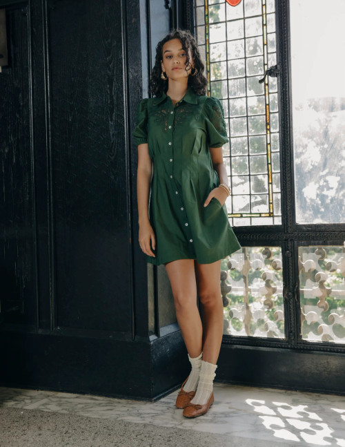 Love The Label Marta Mini Dress, Olive
