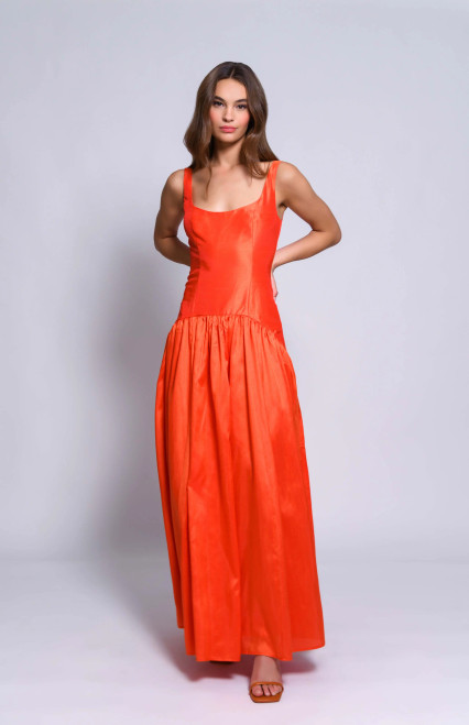 Hutch Ridge Dress, Tangerine
