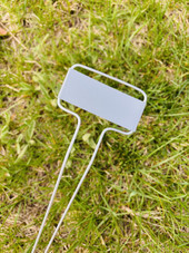 C-Series aluminum replacement plates with angled face – designed to fit standard C-Series garden marker wire legs. Rustproof, weather-resistant, and lightweight for durable plant labeling in flower beds, vegetable gardens, and landscaping. Made in the USA for long-term outdoor use.