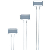 C-Series aluminum replacement plates with angled face – designed to fit standard C-Series garden marker wire legs. Rustproof, weather-resistant, and lightweight for durable plant labeling in flower beds, vegetable gardens, and landscaping. Made in the USA for long-term outdoor use.