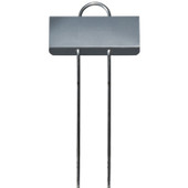 Mini E-Series aluminum garden marker with compact angled nameplate and galvanized wire legs – perfect for labeling seedlings, small herbs, or container plants. Lightweight yet durable, rustproof, and weather-resistant. Made in the USA for gardeners who need clear, long-lasting plant tags.