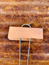 25-pack of E-Series copper replacement plates for garden markers – made from solid copper with pre-bent design to fit standard E-Series wire legs. Ideal for updating or reusing plant markers in vegetable gardens, flower beds, and herb patches. Weather-resistant and made in the USA.