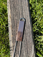 A-Series copper garden marker featuring a solid copper nameplate and galvanized wire legs – ideal for labeling herbs, vegetables, and flowers with a touch of elegance. Naturally weather-resistant and patinas beautifully over time. Durable, reusable, and proudly made in the USA.