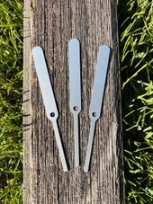 Bundle of durable aluminum seedling labels with pre-drilled holes – ideal for tagging young plants, vegetable starts, herbs, and flowers. Weatherproof and rust-resistant metal garden markers made in the USA for long-lasting outdoor use. Perfect for greenhouses, garden beds, and seed trays.