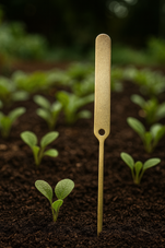Bundle of durable aluminum seedling labels with pre-drilled holes – ideal for tagging young plants, vegetable starts, herbs, and flowers. Weatherproof and rust-resistant metal garden markers made in the USA for long-lasting outdoor use. Perfect for greenhouses, garden beds, and seed trays.