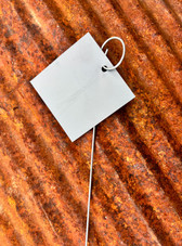 Heavy-duty P-Series garden markers with 15-inch wire and 3.25-inch square aluminum plate – durable metal plant label for outdoor use Heavy-duty P-Series garden markers with 15-inch wire and 3.25-inch square aluminum plate – durable metal plant label for outdoor use