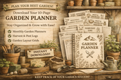 Rustic Garden Planner: Harvest, Pest & Compost Logs (Digital Download)