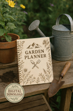 Rustic Garden Planner: Harvest, Pest & Compost Logs (Digital Download)