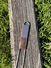 A-Series copper garden marker featuring a solid copper nameplate and galvanized wire legs – ideal for labeling herbs, vegetables, and flowers with a touch of elegance. Naturally weather-resistant and patinas beautifully over time. Durable, reusable, and proudly made in the USA.