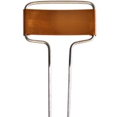 C-Series copper garden marker featuring a solid copper nameplate with a classic angled design and galvanized wire legs – perfect for labeling herbs, vegetables, and flowers. Weather-resistant and naturally patinas over time. Durable, reusable, and proudly made in the USA.