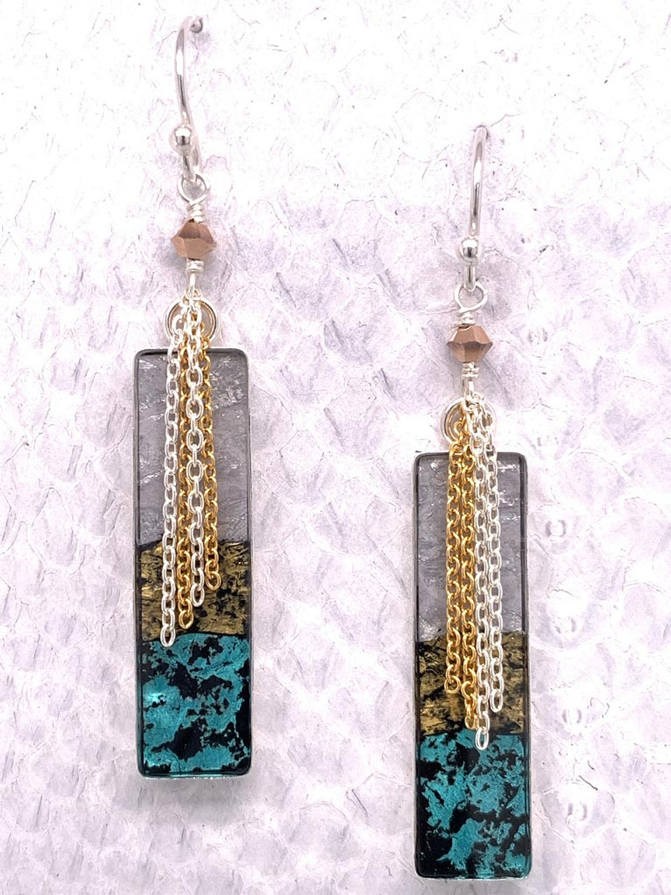 Dark turquoise store earrings