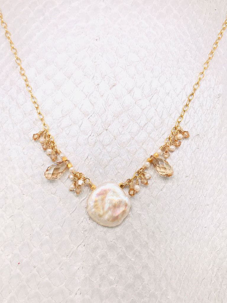 Martinique Necklace, 14K Gold-filled 