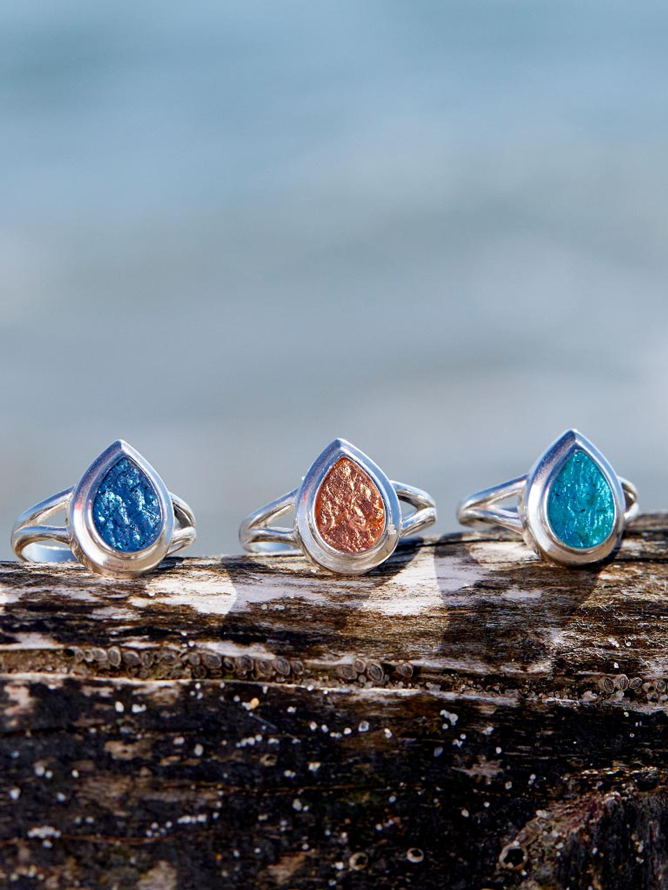 Oceana Ring – Sterling Silver, Large Teardrop