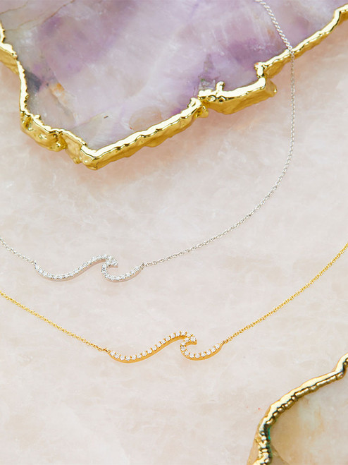 Diamond Wave Necklace