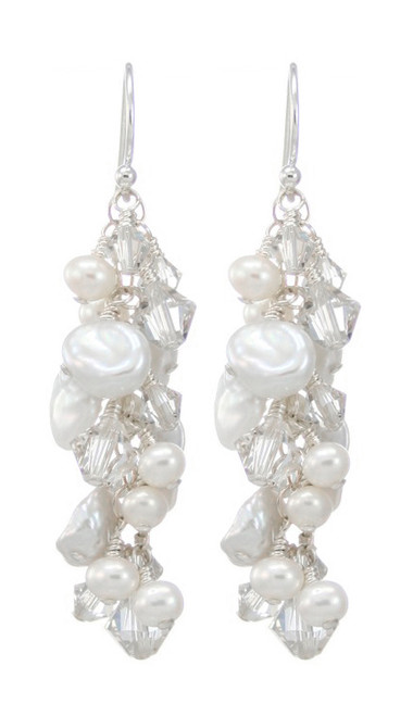 Plantation Earrings - White