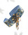 Baffin Bracelet - Blue & Gold Splatter