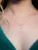 Petite Diamond Fish Hook Necklace
