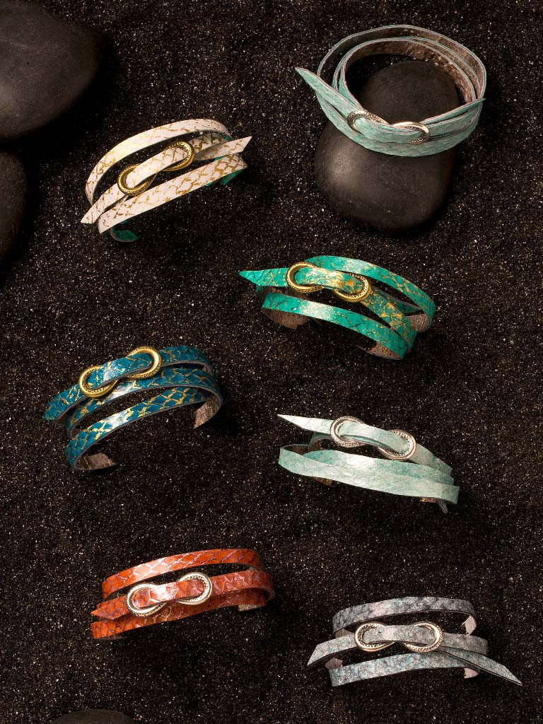 Fish Leather Jewelry Handmade in Cape Charles, VA Moonrise Jewelry