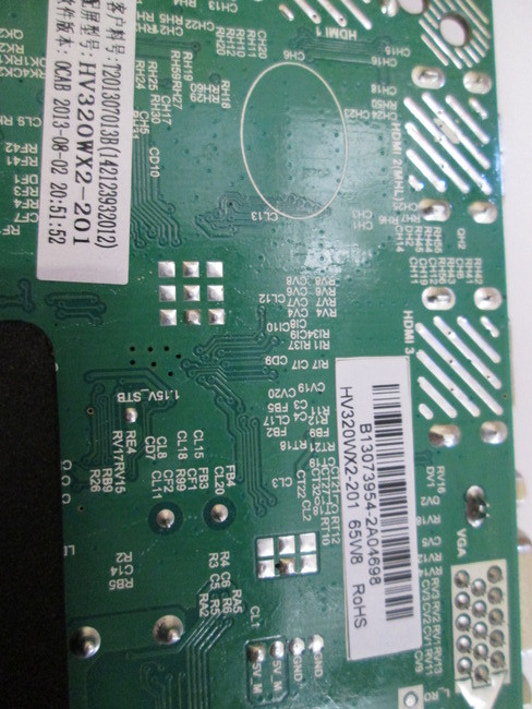 Westinghouse DW32H1G1 Main Board TP.MS3393.P85 / B13073954