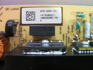 Carte Alimentation T&eacute;l&eacute; Sony KDL-40EX500 R&eacute;f&eacute;rence: APS-254 - Vente De