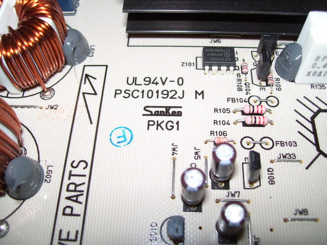 Philips Power Supply Board PSC10192J M / 272217100523