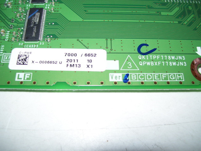Sharp LC70LE632U TCon Board KF778 / DUNTKF778FM13 (VER 3