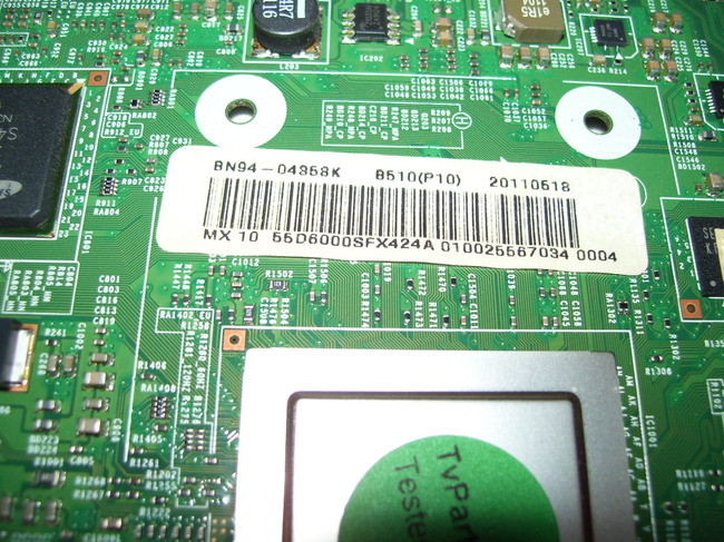 SAMSUNG UN55D6000SFXZA MAIN BOARD BN4101587B / BN9705206B / BN94