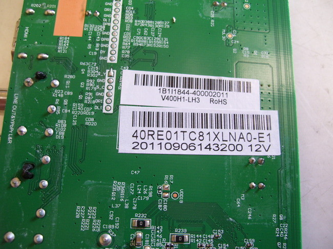 Carte mère Sceptre X405BV-FHD LTY400HF01-001 1B2E2139 V.1 UF11 EEPROM