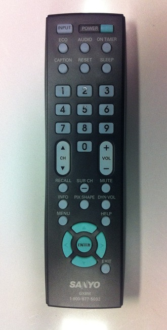 Sanyo GXBM REMOTE ConTROL