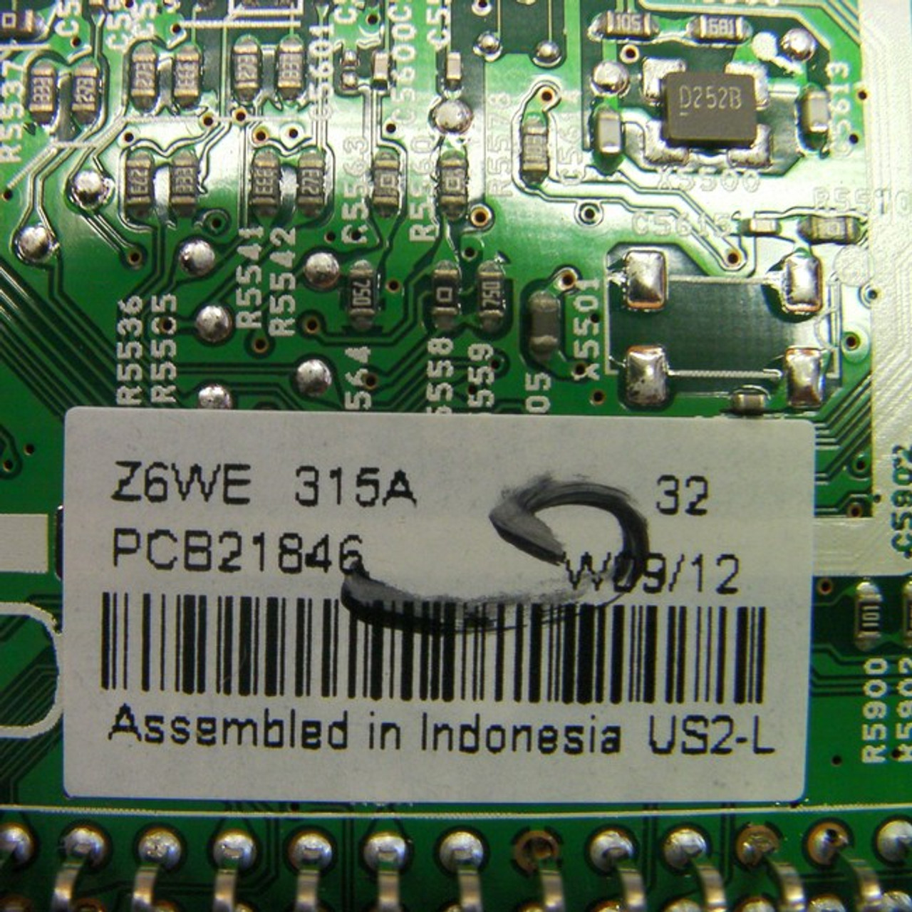 Sanyo DP50842 Digital Main Board 1LG4B10Y10500 / Z6WE