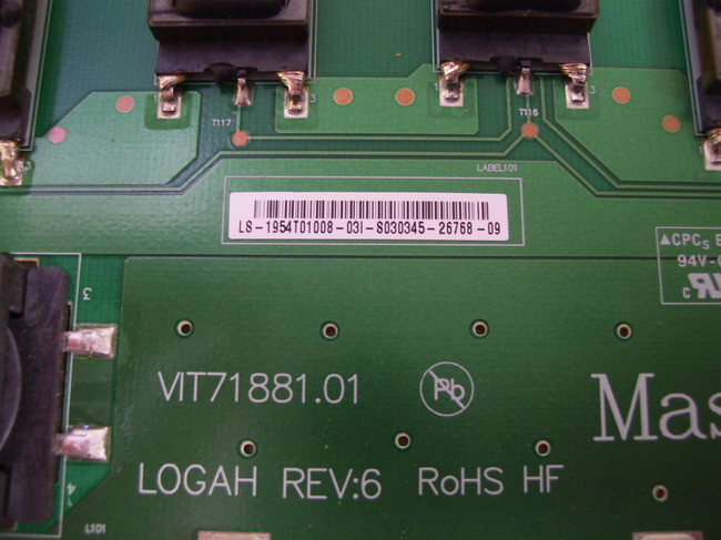 Vizio E550VL MASTER1 & MASTER2 Inverter Board Set VIT71881.00